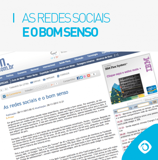 As redes sociais e o bom senso