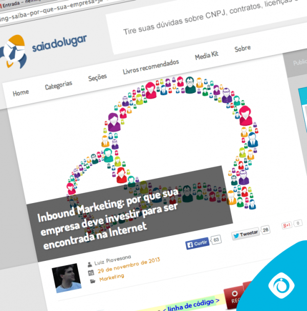 Investimento para aparecer na web
